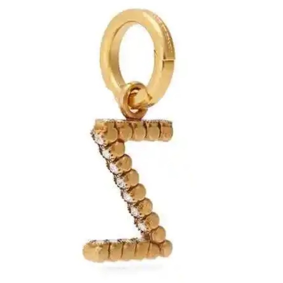 Burberry Ladies Gold Z Crystal-embellished Letter Charm - Picture 2 of 6